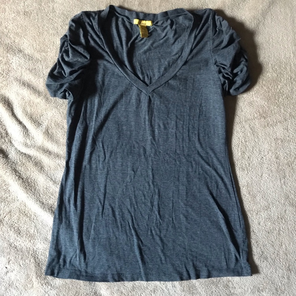 Shoulder ruched shirt
